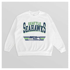 NFL Seattle Seahawks Gameday Couture Women's Swift Strike Premium Oversized Fleece Pullover Sweatshirt