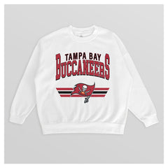NFL Tampa Bay Buccaneers Gameday Couture Women's Swift Strike Premium Oversized Fleece Pullover Sweatshirt