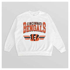 NFL Cincinnati Bengals Gameday Couture Women's Swift Strike Premium Oversized Fleece Pullover Sweatshirt
