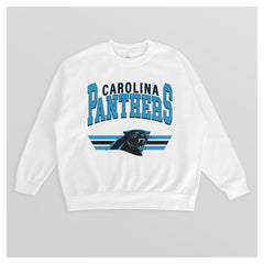 NFL Carolina Panthers Gameday Couture Women's Swift Strike Premium Oversized Fleece Pullover Sweatshirt