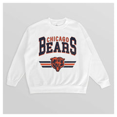 NFL Chicago Bears Gameday Couture Women's Swift Strike Premium Oversized Fleece Pullover Sweatshirt