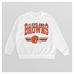 NFL Cleveland Browns Gameday Couture Women's Swift Strike Premium Oversized Fleece Pullover Sweatshirt