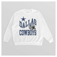 NFL Dallas Cowboys Gameday Couture Women's Oversized Hard Earned Premium Fleece Pullover Sweatshirt