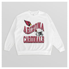 NFL Arizona Cardinals Gameday Couture Women's Oversized Hard Earned Premium Fleece Pullover Sweatshirt