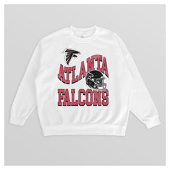 NFL Atlanta Falcons Gameday Couture Women's Oversized Hard Earned Premium Fleece Pullover Sweatshirt