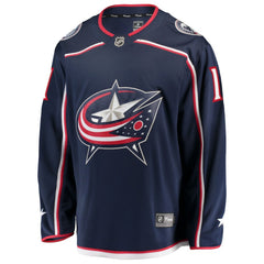 Miles Wood Columbus Blue Jackets Fanatics Home Breakaway Jersey