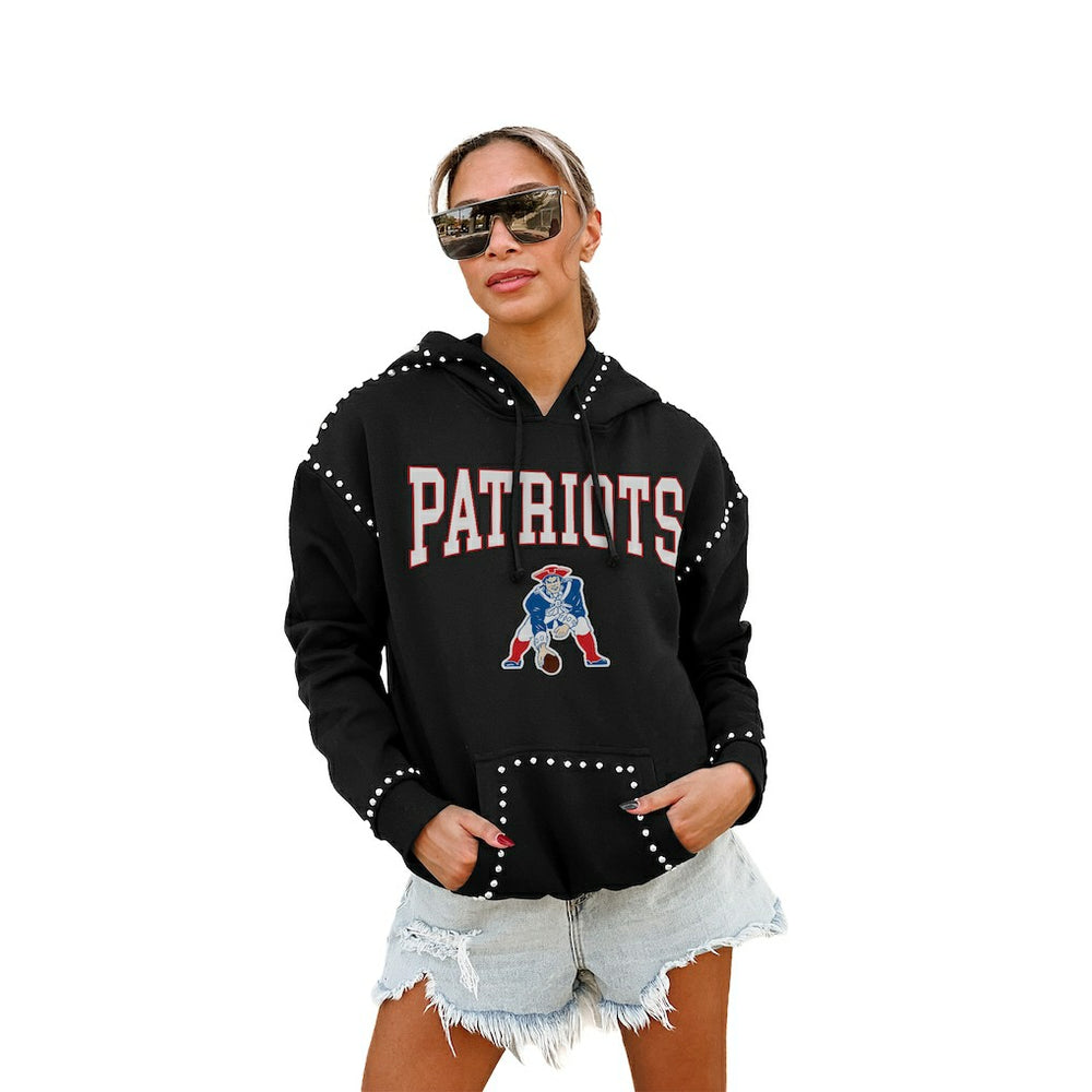 NFL New England Patriots Gameday Couture Women's Studded Pullover Hoodie