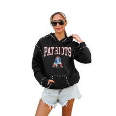 NFL New England Patriots Gameday Couture Women's Studded Pullover Hoodie