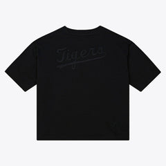 Detroit Tigers Women's Cooperstown Collection Phantom Cropped T-Shirt - Black | Mitchell & Ness