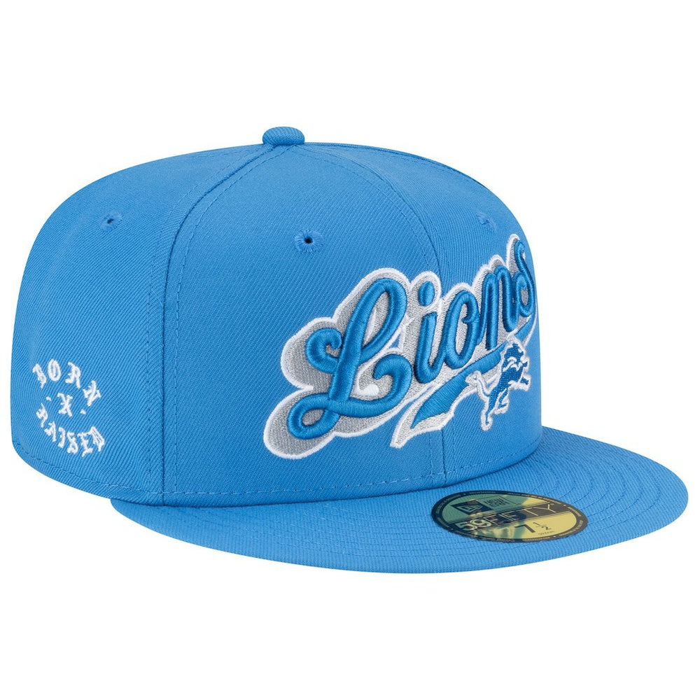 NFL Detroit Lions Born x Raised 59FIFTY Fitted Hat