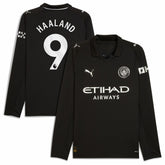 Erling Haaland Manchester City 2025/26 Away Replica Long Sleeve Player Jersey / Soccer Outlet
