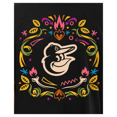 Baltimore Orioles Día de los Muertos T-Shirt - Black | New Era