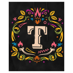 Texas Rangers Día de los Muertos Brushed Fleece Hoodie - Black | New Era
