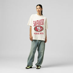NFL San Francisco 49ers Women's Logo Rise Boyfriend T-Shirt