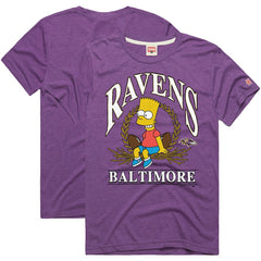 NFL Baltimore Ravens Homage x The Simpsons Unisex Tri-Blend T-Shirt
