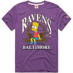 NFL Baltimore Ravens Homage x The Simpsons Unisex Tri-Blend T-Shirt