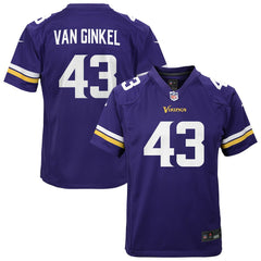 NFL Minnesota Vikings Andrew Van Ginkel Youth Youth