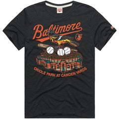 Baltimore Orioles Homage Hyper Local Refresh T-Shirt - Charcoal