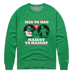Philadelphia Phillies x It's Always Sunny in Philadelphia Homage Male Adult Phillie Phanatic vs Green Man Sweatshirt - Green