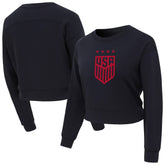 USWNT Concepts Sport Women's Tri-Blend Darby Knit Long Sleeve Crop Top / Soccer Hot sale