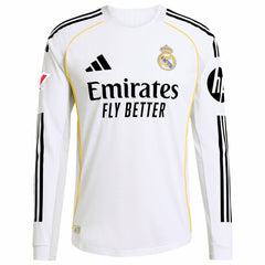 Kylian Mbappé Real Madrid 2025/26 Home Long Sleeve Player Jersey / Soccer Online
