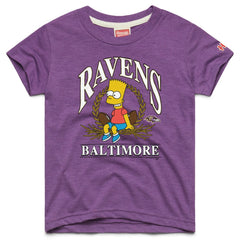 NFL Baltimore Ravens Homage x The Simpsons Youth Tri-Blend T-Shirt