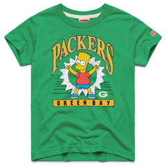 NFL Green Bay Packers Homage x The Simpsons Youth Tri-Blend T-Shirt