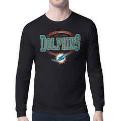 NFL Miami Dolphins Starter Team Track Graphic Long Sleeve T-Shirt