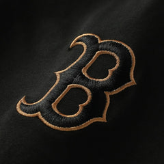 Boston Red Sox Bronze Logo with Cross Bats Established T-Shirt - Black | New Era