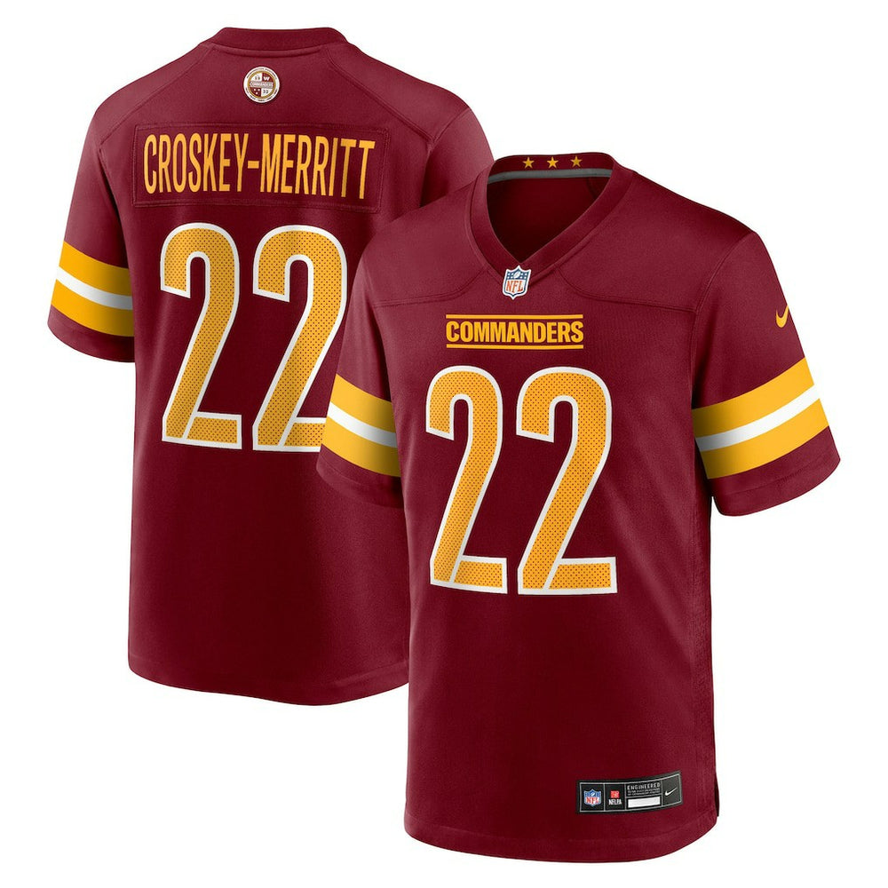 NFL Washington Commanders Jacory Croskey-Merritt Team Game Jersey