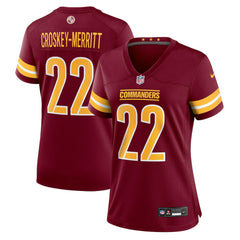 NFL Washington Commanders Jacory Croskey-Merritt Women's Team Game Jersey