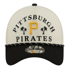 Pittsburgh Pirates 2026 Spring Training Fan Pack Rope A-Frame 9FORTY Adjustable Hat - Cream | New Era