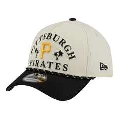 Pittsburgh Pirates 2026 Spring Training Fan Pack Rope A-Frame 9FORTY Adjustable Hat - Cream | New Era