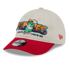 Philadelphia Phillies Youth 2026 Spring Training Fan Pack Batter 9TWENTY Adjustable Hat - Stone/Red | New Era