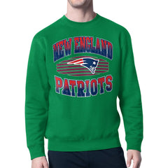 NFL New England Patriots Starter Team Grit Graphic Fleece Pullover Sweatshirt