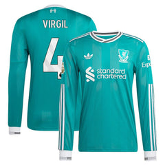 Virgil van Dijk Liverpool 2025/26 Third Long Sleeve Player Jersey / Soccer Discount