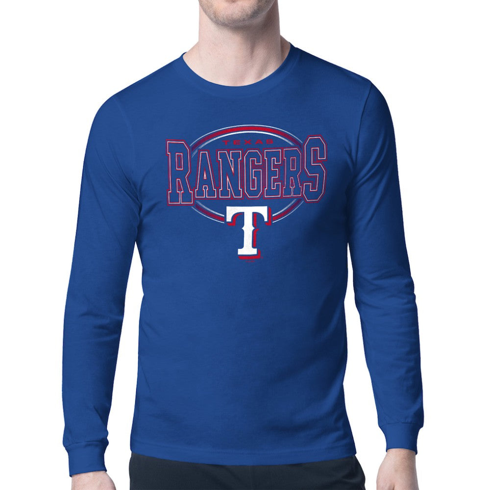 Texas Rangers Starter Team Track Graphic Long Sleeve T-Shirt - Royal