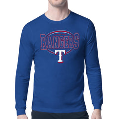 Texas Rangers Starter Team Track Graphic Long Sleeve T-Shirt - Royal