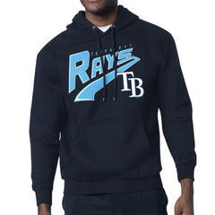 Tampa Bay Rays Starter Modern Tailsweep Fleece Tri-Blend Pullover Hoodie - Navy