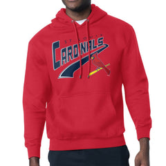 St. Louis Cardinals Starter Modern Tailsweep Fleece Tri-Blend Pullover Hoodie - Red