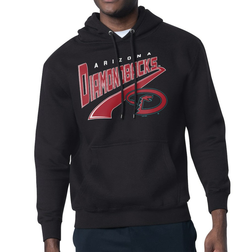 Arizona Diamondbacks Starter Modern Tailsweep Fleece Tri-Blend Pullover Hoodie - Black