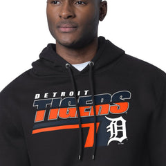 Detroit Tigers Starter Logo Push Graphic Hoodie - Black