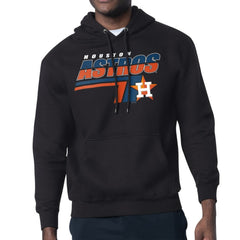 Houston Astros Starter Logo Push Graphic Hoodie - Black