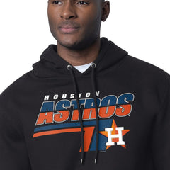 Houston Astros Starter Logo Push Graphic Hoodie - Black