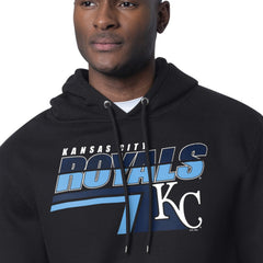 Kansas City Royals Starter Logo Push Graphic Hoodie - Black