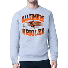 Baltimore Orioles Starter Team Grit Graphic Fleece Pullover Sweatshirt - Heather Gray