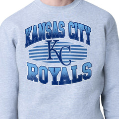 Kansas City Royals Starter Team Grit Graphic Fleece Pullover Sweatshirt - Heather Gray