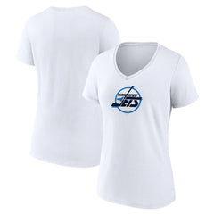 Winnipeg Jets Women's Primary Logo V-Neck T-Shirt