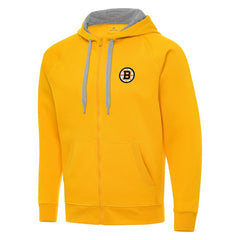 Boston Bruins Antigua Victory Full-Zip Hoodie