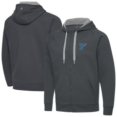 St. Louis Blues Antigua Victory Full-Zip Hoodie
